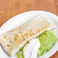 Cheese Quesadilla · Cheese only.