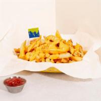 Cheese Fries · Crispy fries served with melted cheese.