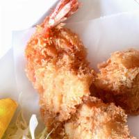 Golden Fried Tiger Shrimp · deep‐fried tiger shrimp with crispy panko crumbs.