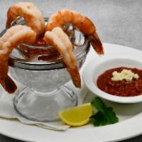 Jumbo Shrimp Cocktail · Served with our house-made cocktail sauce, horseradish and lemons.