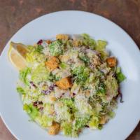 Caesar Salad, Regular · Crushed garlic croutons, parmesan, lemon, romaine, treviso