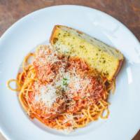 Spaghetti & Meatballs · With house made marinara and parmesan.