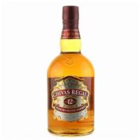 Chivas Regal 12 Year · Radiant amber color, fresh herbs, and orchard fruit aroma, and a rich apple hazelnut flavor.