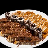 Sampler Plate · get a taste of our menu on one plate (crepe, waffle, and mini pancakes) with your choice of ...