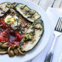 Contadina · Marinated red peppers, zucchini, eggplant and goat cheese.