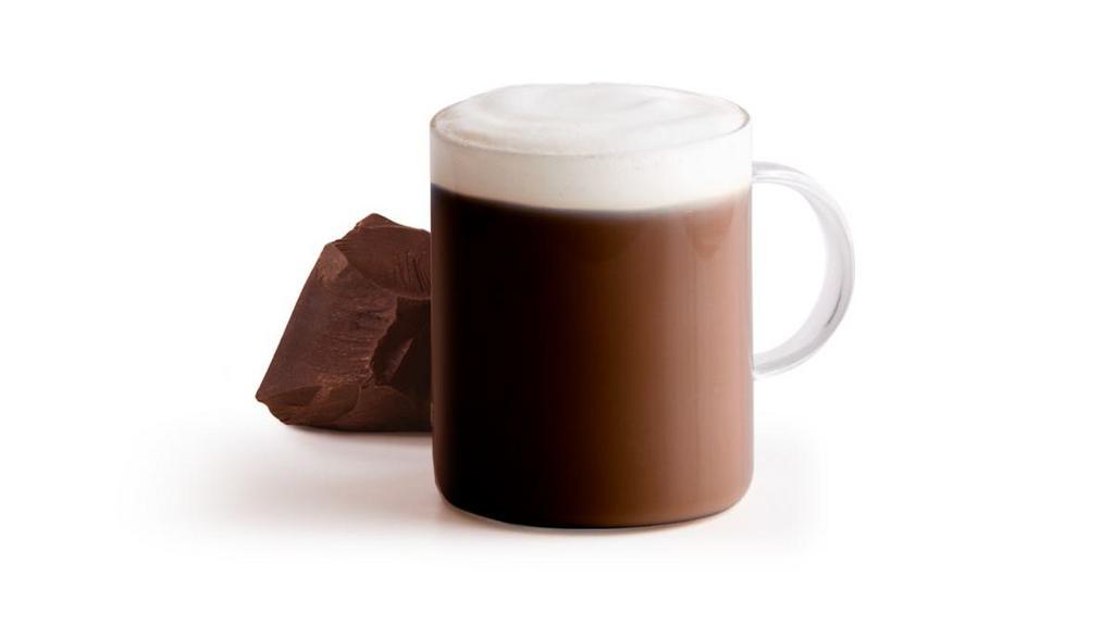 Hot Chocolate · Our proprietary Special Dutch™ chocolate powder is combined with perfectly steamed non-fat milk and topped with thick foam or whipped cream.