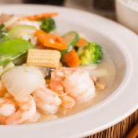 Shrimp With Mixed Vegetables Lunch Special · 