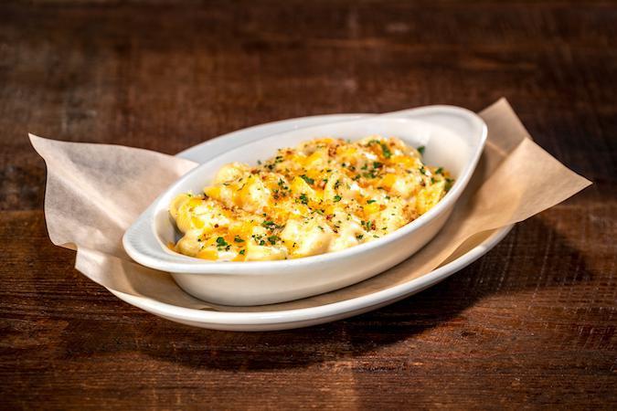 Comfort Mac-N-Cheese · Four-cheese sauce and toasted garlic breadcrumbs.