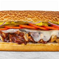 Bbq Chicken & Provolone · Handcrafted sandwich on a toasted french roll with grilled chicken breast, bbq sauce, and Pr...