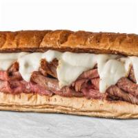Tri-Tip Steak & Jack · Grilled tri-tip steak and jack cheese melted together.  Comes with THE WORKS!