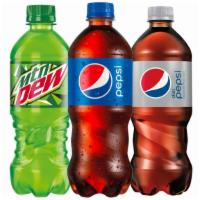Pepsi Soda - 20Oz Bottle 							 · Select a delicious and refreshing Pepsi 20oz soda to complete your meal.
Choice is Pepsi, or...