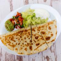 Regular Quesadilla · Cheese with choice of meat