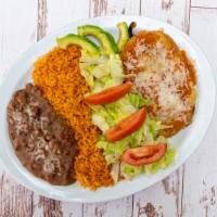 Chile Relleno Combo · Served with rice and beans. Also comes with flour or corn tortillas.