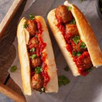 Meatball Sub · Classic sub with tender meatballs, fresh marinara and melted cheese.