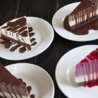 Raw Cheesecake Slice · Dairy-free. Chocolate salted caramel or strawberry.