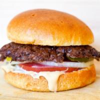 Smash Hamburger · Juicy, grilled beef burger smashed to perfection with fresh shredded lettuce, sliced tomato,...