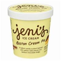 Jeni'S Boston Cream Pie Ice Cream (1 Pint) · Salted vanilla custard layered with yellow cake pieces and darkest chocolate fudge. No other...