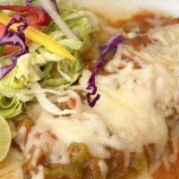 Cheese Enchilada · Cheese enchilada in your choice of red or green sauce.