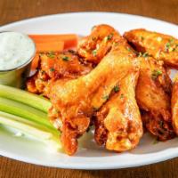 Jumbo Wings (8Pc) · Choice of classic, spicey bbq , BBQ, sweet chili or Atomic
