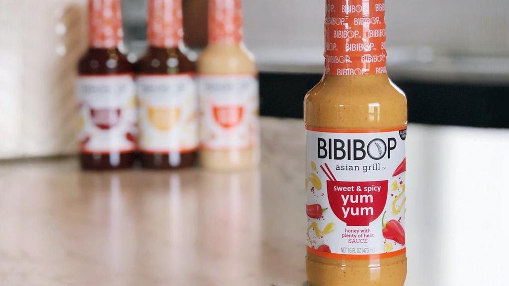 Sweet & Spicy Yum Yum Bottle · We've added a little more heat & a little more sweet to our Yum Yum Sauce- and bottled it!
