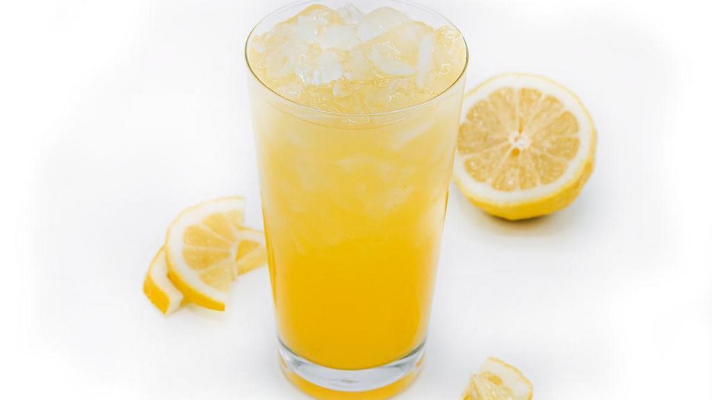 Passionfruit Lemonade · We add Passion Fruit puree to our Lemonade to create this sweet, tart & fruity treat
