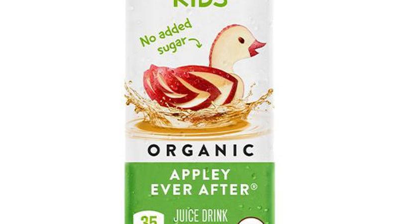 Honest Kids Appley Ever After · This refreshing, organic Apple Juice is made from concentrate and is an excellent source of Vitamin C.