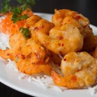 香辣虾球Spicy Crispy Shrimp · Spicy.