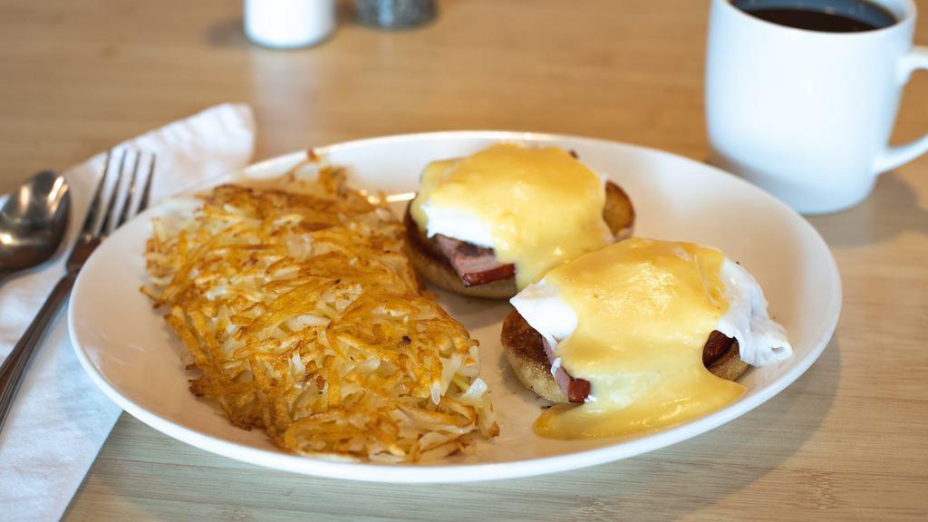 Classic · Nueske’s Canadian Bacon, English Muffin, Hollandaise

~At this time we are not poaching eggs for delivery orders