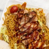 Chicken Butter Garlic Noodles · Japanese noodles wok-stirred with fresh veggies and. traditional butter garlic sauce. Served...