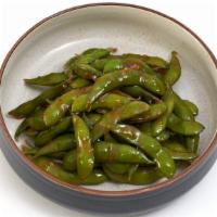 Sweet Chili Edamame · Steamed young soybeans, stir-fried in sweet chili. sauce to give it a kick.