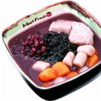 Hot Red Bean Soup + Combo B · Includes Taro Balls, Red Beans, Red Bean Soup, Taro, Red Beans, Boba