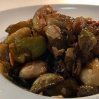 Brussel Sprouts · Honey Glazed. Almonds