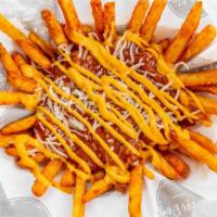 Chili Cheese Fries · Seasoned fries topped with chili & cheese.