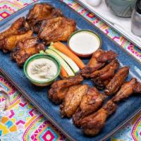 16 Pcs  All Natural Wings · all natural (no hormones or antibiotics)  chicken wings cooked to perfection. Choose your fa...