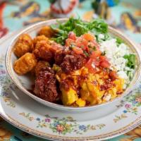 Chorizo Bowl · 2 eggs, tater tots, chorizo, pico de gallo, queso, jalapeno lime aioli