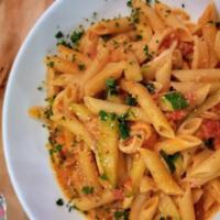 Kid’S Pasta · Angel hair or penne pasta with choice of white cream sauce, butter & cheese, or creamy tomat...