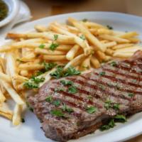 New York  Strips · Thinly cut  choice NY steak .