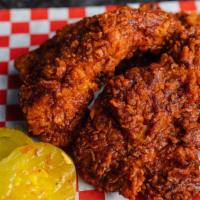 Birdies Tenders Combo · 3 pieces. Chicken tenders, seasoned, breaded, and fried. With a side of fries.