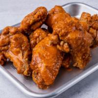 16 Piece Wings (Available After 11Am) · Bone-In wings, breaded and Fried. Tossed in your choice of dry rub or sauce