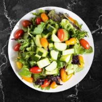Og Green Salad · Mixed greens, tomato, onion, olives, cucumber, Parmesan cheese, house dressing.
