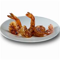 Grilled Shrimp (3 Pieces) · Three pieces grilled shrimp.