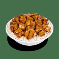 Grilled Bourbon Chicken · Tender grilled chicken wok tossed in a sweet and savory bourbon sauce- Gluten Free