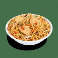 Chicken Lo Mein · Steamed white meat chicken, tender noodles with onions, garlic, cabbage, celery, carrots and...