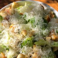 Caesar Salad · Romaine, parmesan, croutons and Caesar dressing. Add Chicken for an additional charge.