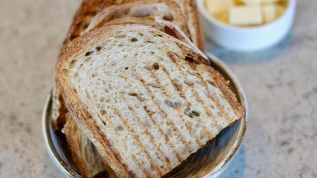 Side Bread & Butter · Toasted Bread & Cie bread with unsalted butter