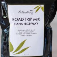 Road Trip Mix - Hana Highway · Dried tropical fruits & nuts from the Aloha State and dark chocolate covered salted cashews....