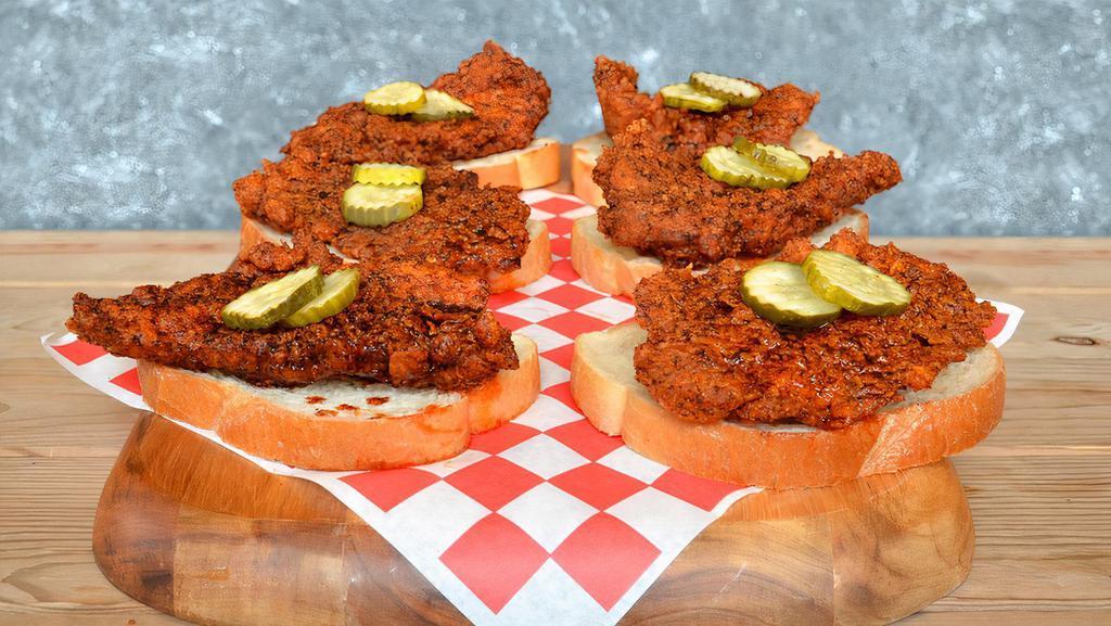 6 Chicken Tenders · Served atop Texas Toast