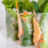 Spring Rolls · Favorite. Sauce contains peanuts. Gluten-free. Freshly rolled: Vermicelli, lettuce, tofu, ko...