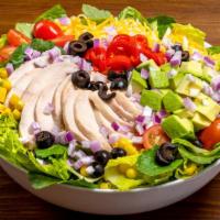 Create Your Own Salad · Select up to 2 bases, 5 toppings, a dressing, and more Additions