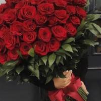 Long Stem Roses · Bouquet of 12 long stem  red roses. 

Each arrangement includes a  card with a typed message...
